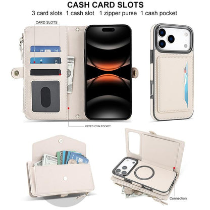 Multifunctional Wallet Detachable Leather Phone Case with Lanyard