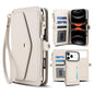 Multifunctional Wallet Detachable Leather Phone Case with Lanyard, For iPhone 17e / 16e, For iPhone 17 Pro Max, For iPhone 17 Pro, For iPhone 17