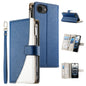 Stitching Multi-card Zipper Wallet Leather Phone Case with Short Strap, For iPhone 18 Pro / 17 Pro, For iPhone 18 Pro Max / 17 Pro Max, For iPhone 17e / 16e, For iPhone 17