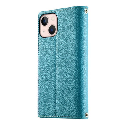 Stitching Multi-card Zipper Wallet Leather Phone Case with Short Strap, For iPhone 13 mini, For iPhone 12 / 12 Pro, For iPhone 12 Pro Max, For iPhone 12 mini