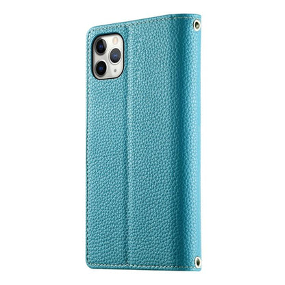 Stitching Multi-card Zipper Wallet Leather Phone Case with Short Strap, For iPhone 11 Pro Max, For iPhone 11, For iPhone 11 Pro, For iPhone X / XS