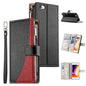 Stitching Multi-card Zipper Wallet Leather Phone Case with Short Strap, For iPhone XR, For iPhone XS Max, For iPhone 8 Plus / 7 Plus