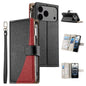 Stitching Multi-card Zipper Wallet Leather Phone Case with Short Strap, For iPhone 17e / 16e, For iPhone 17 Pro Max, For iPhone 17 Pro, For iPhone 17
