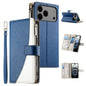 Stitching Multi-card Zipper Wallet Leather Phone Case with Short Strap, For iPhone 17e / 16e, For iPhone 17 Pro Max, For iPhone 17 Pro, For iPhone 17