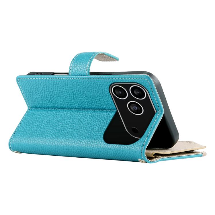 Stitching Multi-card Zipper Wallet Leather Phone Case with Short Strap, For iPhone 18 Pro / 17 Pro, For iPhone 18 Pro Max / 17 Pro Max, For iPhone 17e / 16e, For iPhone 17