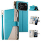 Stitching Multi-card Zipper Wallet Leather Phone Case with Short Strap, For iPhone 17e / 16e, For iPhone 17 Pro Max, For iPhone 17 Pro, For iPhone 17