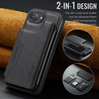 MAGKING K3 Series MagSafe RFID Card Bag Detachable Phone Case, For iPhone 16e, For iPhone 16 Pro Max, For iPhone 16 Pro, For iPhone 16 Plus