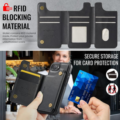 MAGKING K3 Series MagSafe RFID Card Bag Detachable Phone Case, For iPhone 16e, For iPhone 16 Pro Max, For iPhone 16 Pro, For iPhone 16 Plus