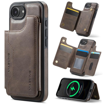 MAGKING K3 Series MagSafe RFID Card Bag Detachable Phone Case, For iPhone 16e, For iPhone 16 Pro Max, For iPhone 16 Pro, For iPhone 16 Plus