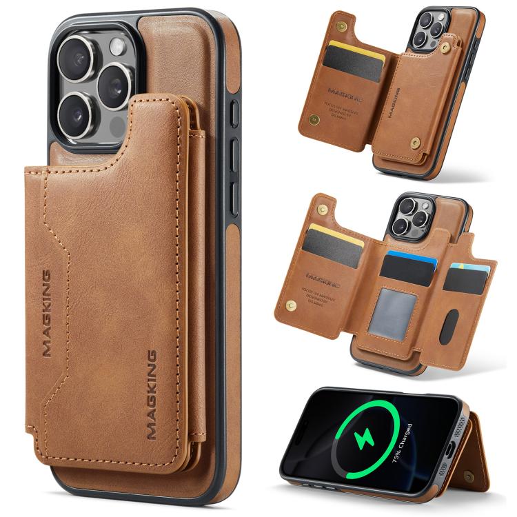 MAGKING K3 Series MagSafe RFID Card Bag Detachable Phone Case, For iPhone 16e, For iPhone 16 Pro Max, For iPhone 16 Pro, For iPhone 16 Plus