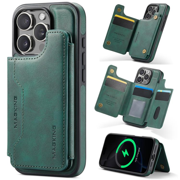 MAGKING K3 Series MagSafe RFID Card Bag Detachable Phone Case, For iPhone 17e / 16e, For iPhone 17, For iPhone 16 Pro Max, For iPhone 16 Pro