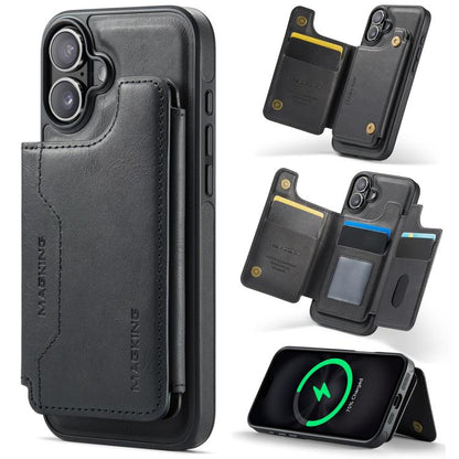 MAGKING K3 Series MagSafe RFID Card Bag Detachable Phone Case, For iPhone 16 Plus, For iPhone 16