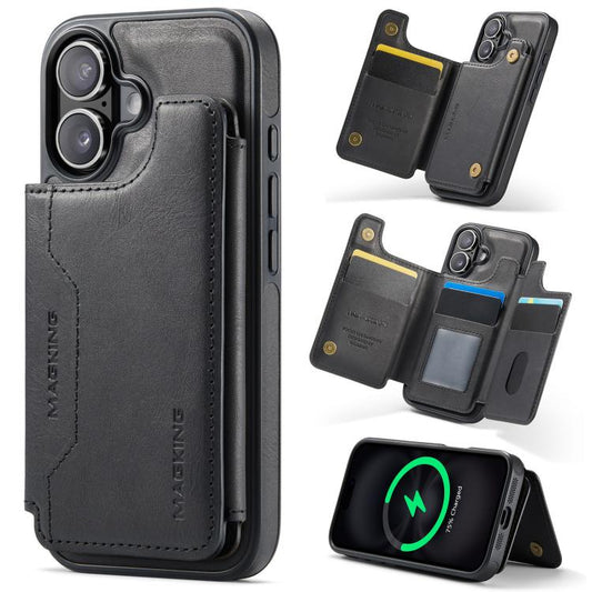 MAGKING K3 Series MagSafe RFID Card Bag Detachable Phone Case, For iPhone 16