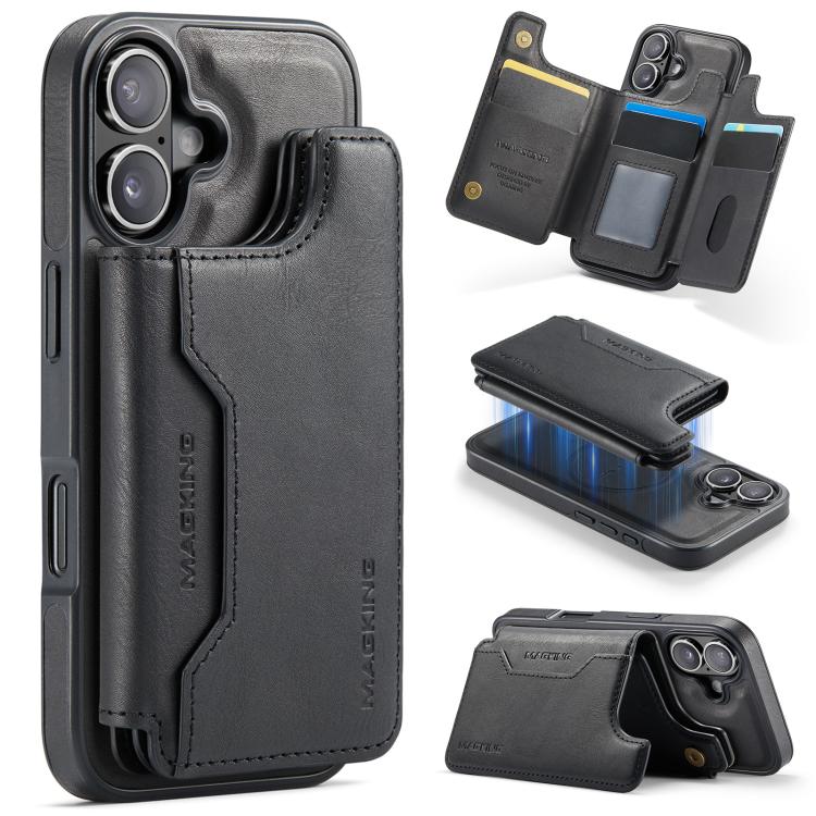 MAGKING K3 Series MagSafe RFID Card Bag Detachable Phone Case, For iPhone 17e / 16e, For iPhone 17, For iPhone 16 Pro Max, For iPhone 16 Pro