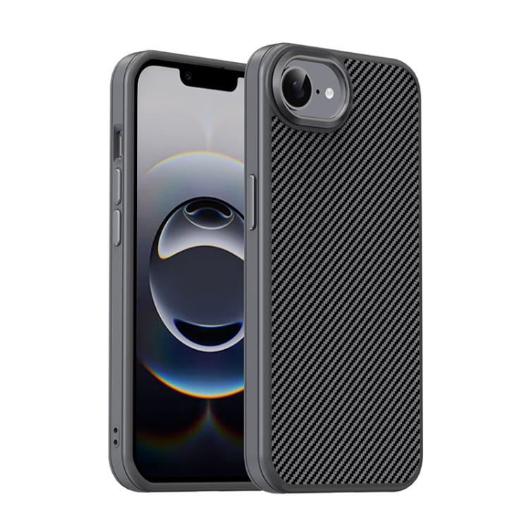 iPAKY Star Lord Series Carbon Fiber Textured Oil Spray PC+TPU Phone Case, For iPhone 17e / 16e, For iPhone 16 Pro Max, For iPhone 16 Pro, For iPhone 16 Plus, For iPhone 16