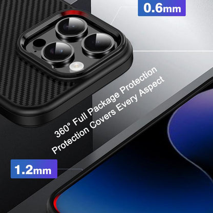 iPAKY Star Lord Series Carbon Fiber Textured Oil Spray PC+TPU Phone Case, For iPhone 17e / 16e, For iPhone 16 Pro Max, For iPhone 16 Pro, For iPhone 16 Plus, For iPhone 16