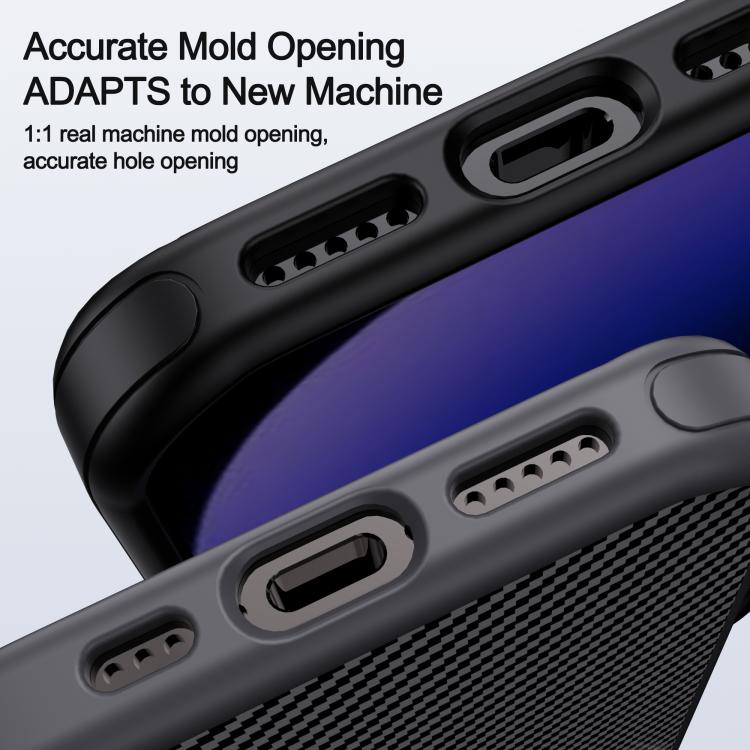 iPAKY Star Lord Series Carbon Fiber Textured Oil Spray PC+TPU Phone Case, For iPhone 17e / 16e, For iPhone 16 Pro Max, For iPhone 16 Pro, For iPhone 16 Plus, For iPhone 16