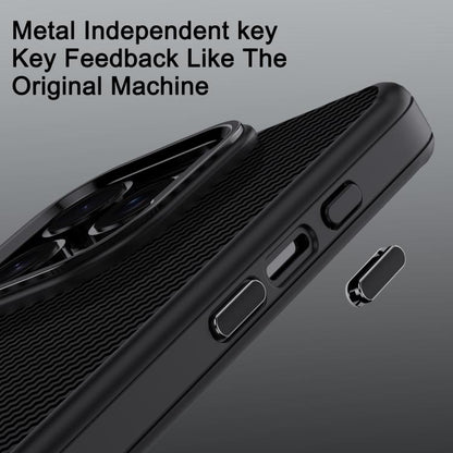 iPAKY Star Lord Series Carbon Fiber Textured Oil Spray PC+TPU Phone Case, For iPhone 17e / 16e, For iPhone 16 Pro Max, For iPhone 16 Pro, For iPhone 16 Plus, For iPhone 16