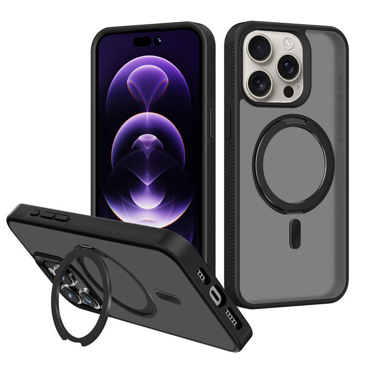 Kalebol Rotating Holder MagSafe PC Hybrid TPU Phone Case, For iPhone 14 Plus, For iPhone 14, For iPhone 14 Pro, For iPhone 14 Pro Max, For iPhone 13 Pro Max, For iPhone 13 Pro, For iPhone 13