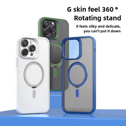 Kalebol Rotating Holder MagSafe PC Hybrid TPU Phone Case, For iPhone 14 Plus, For iPhone 14, For iPhone 14 Pro, For iPhone 14 Pro Max, For iPhone 13 Pro Max, For iPhone 13 Pro, For iPhone 13
