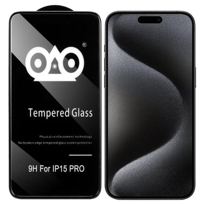 Shockproof Anti-breaking Edge Airbag Tempered Glass Film, For iPhone 16e, For iPhone 16 Pro Max, For iPhone 16 Pro, For iPhone 16 Plus / 15 Plus, For iPhone 16 / 15, For iPhone 15 Pro Max, For iPhone 15 Pro