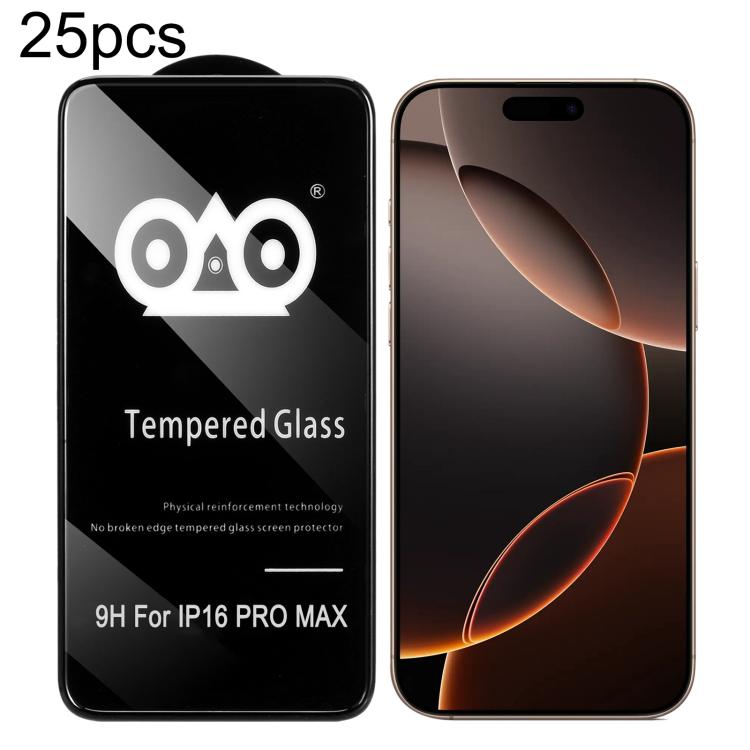 25pcs Shockproof Anti-breaking Edge Airbag Tempered Glass Film