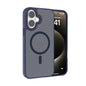 Kalebol Metal Lens Frame MagSafe Frosted PC Phone Case, For iPhone 16 Plus, For iPhone 16