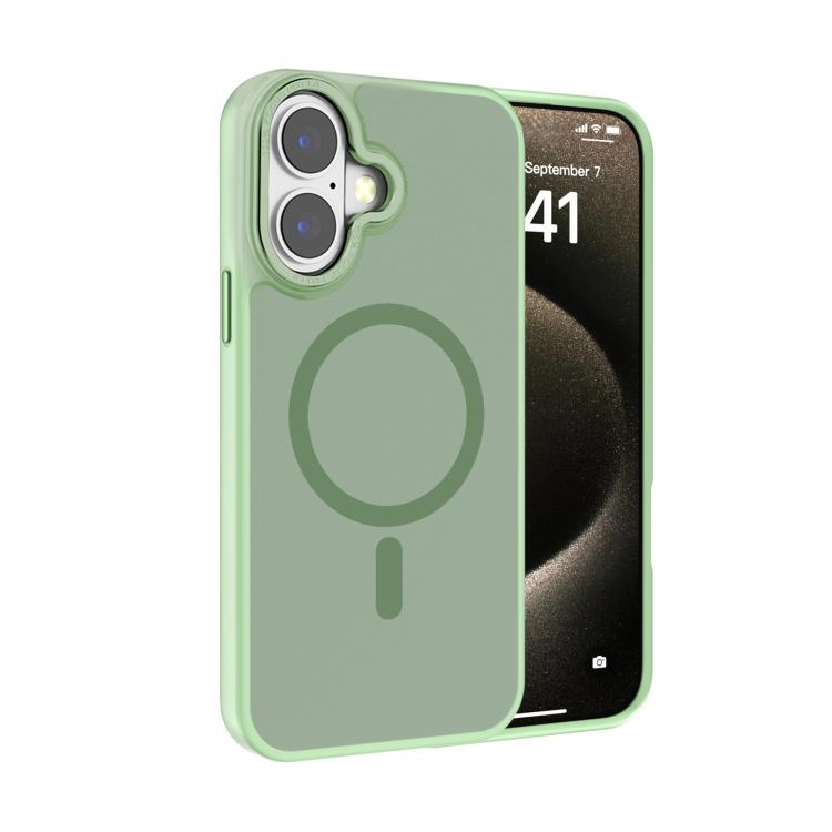 Kalebol Metal Lens Frame MagSafe Frosted PC Phone Case, For iPhone 16 Plus, For iPhone 16