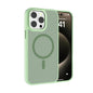 Kalebol Metal Lens Frame MagSafe Frosted PC Phone Case, For iPhone 15 Pro Max, For iPhone 15 Pro