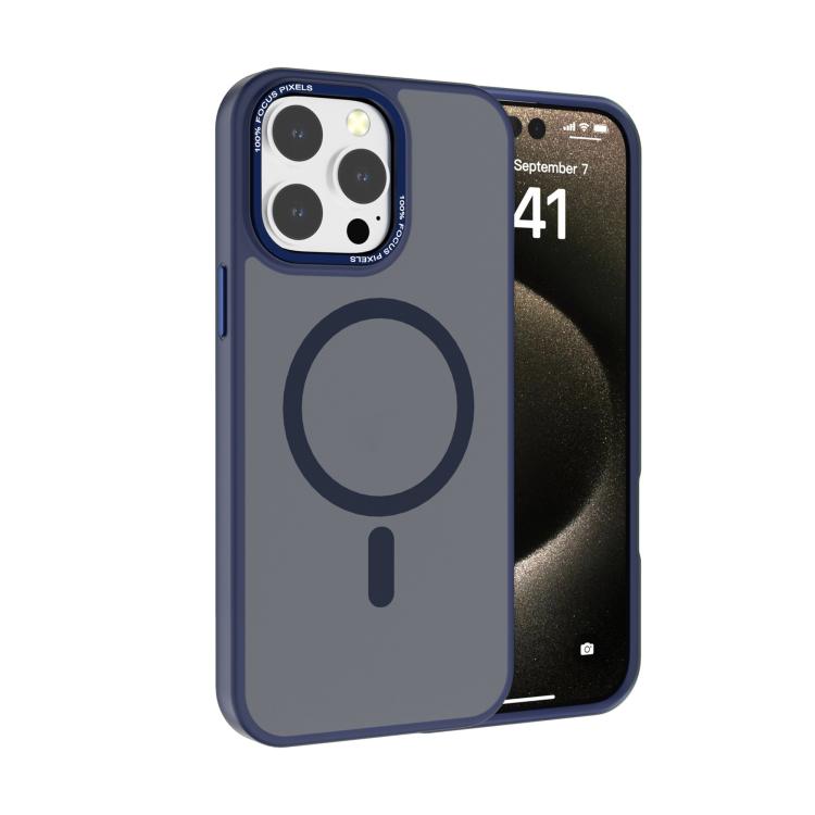 Kalebol Metal Lens Frame MagSafe Frosted PC Phone Case, For iPhone 15 Pro Max, For iPhone 15 Pro