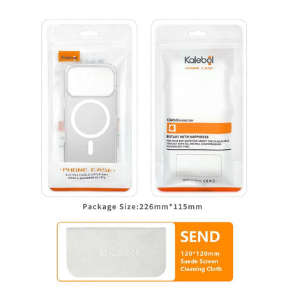 Kalebol Metal Lens Frame MagSafe Frosted PC Phone Case, For iPhone 18 Pro / 17 Pro, For iPhone 18 Pro Max / 17 Pro Max