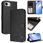 Litter Panda Embossing RFID Leather Phone Case with Lanyard, For iPhone 18 Pro / 17 Pro, For iPhone 18 Pro Max / 17 Pro Max, For iPhone 17e / 16e, For iPhone 17