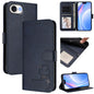 Litter Panda Embossing RFID Leather Phone Case with Lanyard, For iPhone 18 Pro / 17 Pro, For iPhone 18 Pro Max / 17 Pro Max, For iPhone 17e / 16e, For iPhone 17
