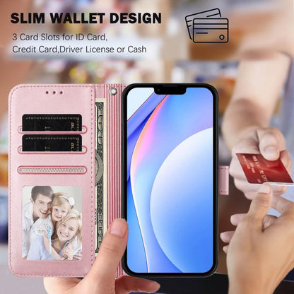 Litter Panda Embossing RFID Leather Phone Case with Lanyard, For iPhone 18 Pro / 17 Pro, For iPhone 18 Pro Max / 17 Pro Max, For iPhone 17e / 16e, For iPhone 17