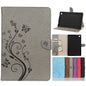 Butterfly Flower Embossing Pattern Horizontal Flip Leather Case with Holder & Card Slots & Wallet