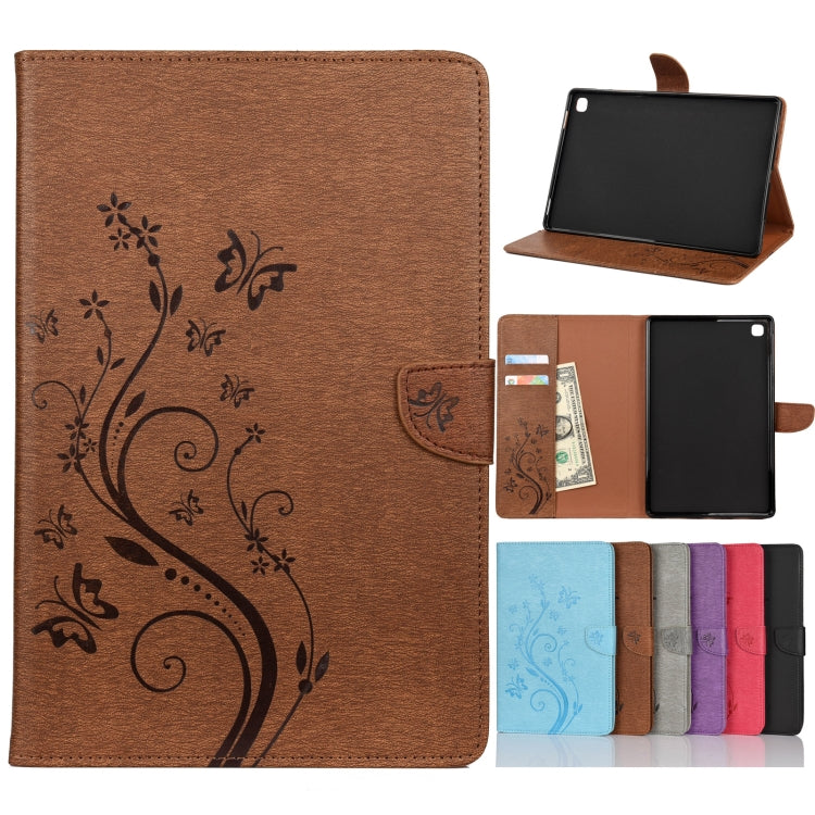 Butterfly Flower Embossing Pattern Horizontal Flip Leather Case with Holder & Card Slots & Wallet