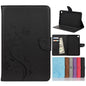 Butterfly Flower Embossing Pattern Horizontal Flip Leather Case with Holder & Card Slots & Wallet