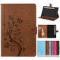 Butterfly Flower Embossing Pattern Horizontal Flip Leather Case with Holder & Card Slots & Wallet