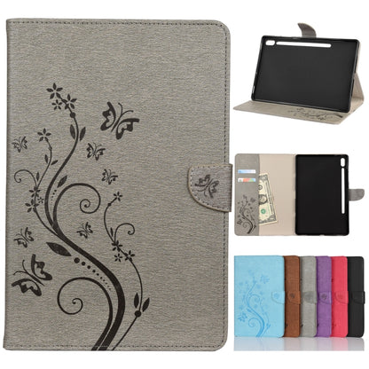 Butterfly Flower Embossing Pattern Horizontal Flip Leather Case with Holder & Card Slots & Wallet