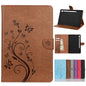 Butterfly Flower Embossing Pattern Horizontal Flip Leather Case with Holder & Card Slots & Wallet