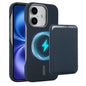 Carbon Fiber MagSafe Magnetic Card Holder Phone Case, For iPhone 16 Pro Max, iPhone 16 Pro, For iPhone 16 Plus, For iPhone 16