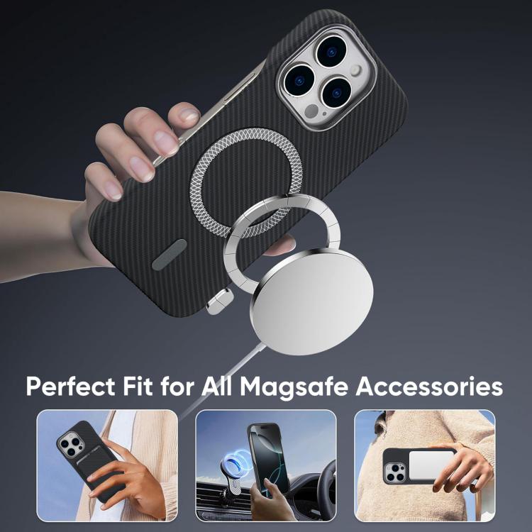 Carbon Fiber MagSafe Magnetic Card Holder Phone Case, For iPhone 13 Pro Max, For iPhone 13 Pro, For iPhone 13, For iPhone 12