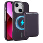 Carbon Fiber MagSafe Magnetic Card Holder Phone Case, For iPhone 13 Pro Max, For iPhone 13 Pro, For iPhone 13, For iPhone 12