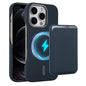 Carbon Fiber MagSafe Magnetic Card Holder Phone Case, For iPhone 13 Pro, For iPhone 13, For iPhone 12, For iPhone 12 Pro Max