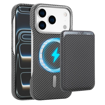 Carbon Fiber MagSafe Magnetic Card Holder Phone Case, For iPhone 17 Pro Max, For iPhone 17 Pro, For iPhone 17, For iPhone Air