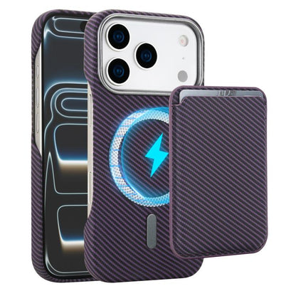 Carbon Fiber MagSafe Magnetic Card Holder Phone Case, For iPhone 17 Pro Max, For iPhone 17 Pro, For iPhone 17, For iPhone Air