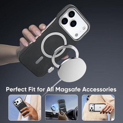 Carbon Fiber MagSafe Magnetic Card Holder Phone Case, For iPhone 18 Pro / 17 Pro, For iPhone 18 Pro Max / 17 Pro Max, For iPhone 17, For iPhone Air, For iPhone 16 Pro Max