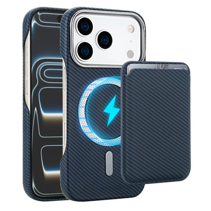 Carbon Fiber MagSafe Magnetic Card Holder Phone Case, For iPhone 17 Pro Max, For iPhone 17 Pro, For iPhone 17, For iPhone Air