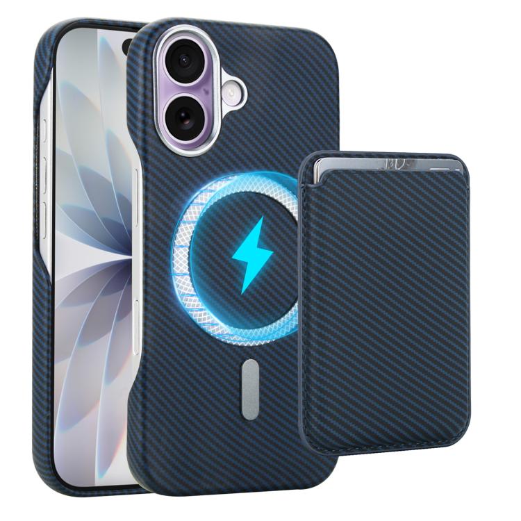 Carbon Fiber MagSafe Magnetic Card Holder Phone Case, For iPhone 17 Pro Max, For iPhone 17 Pro, For iPhone 17, For iPhone Air