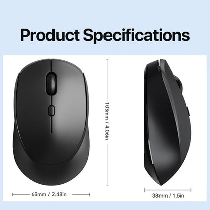 DUX DUCIS DM Series Bluetooth 2.4GHz Wireless Mouse, 1600/1200/800DPI